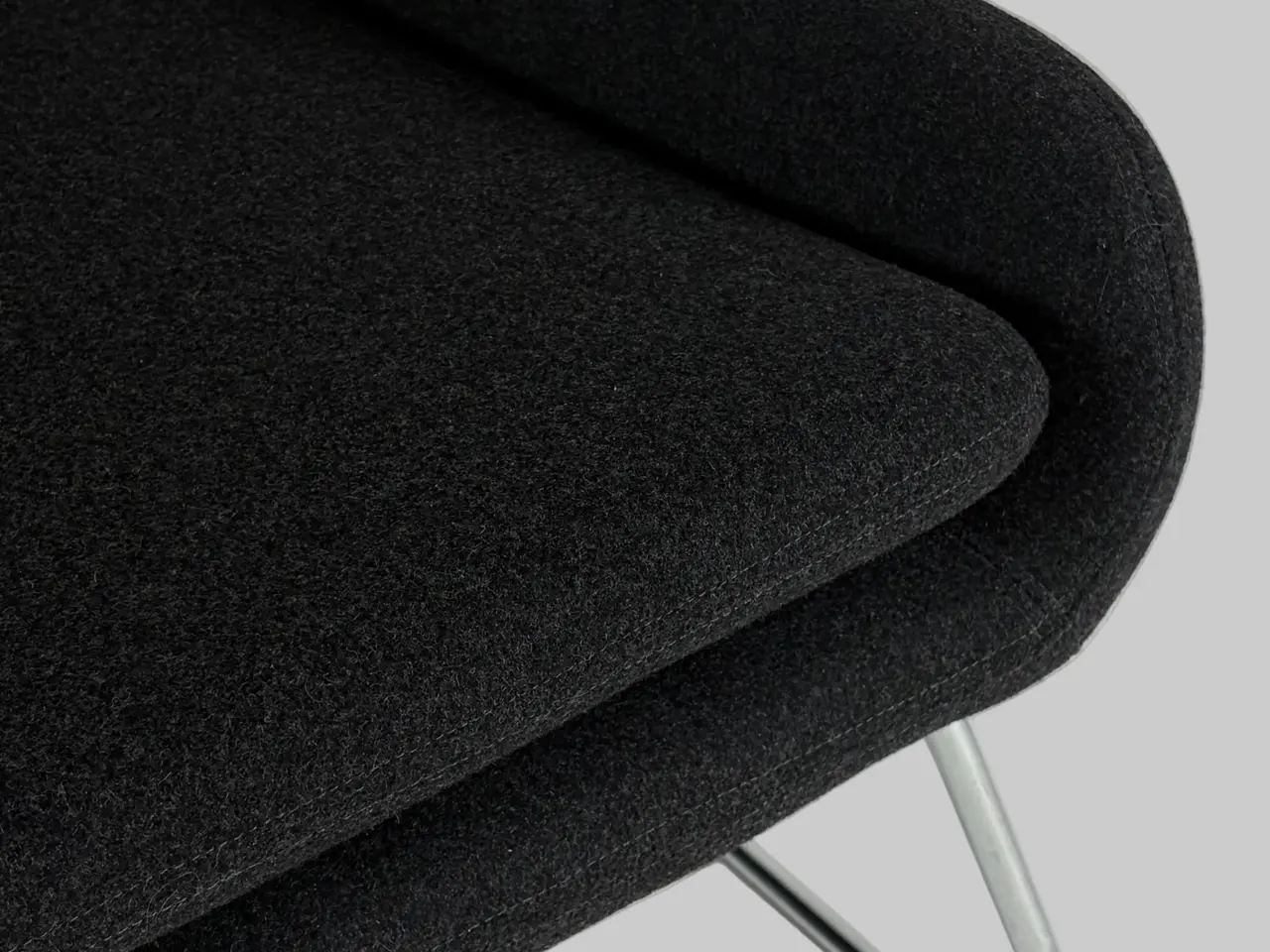 Billede 5 - Softline Coco Loungestol – Sort/Krom Stel