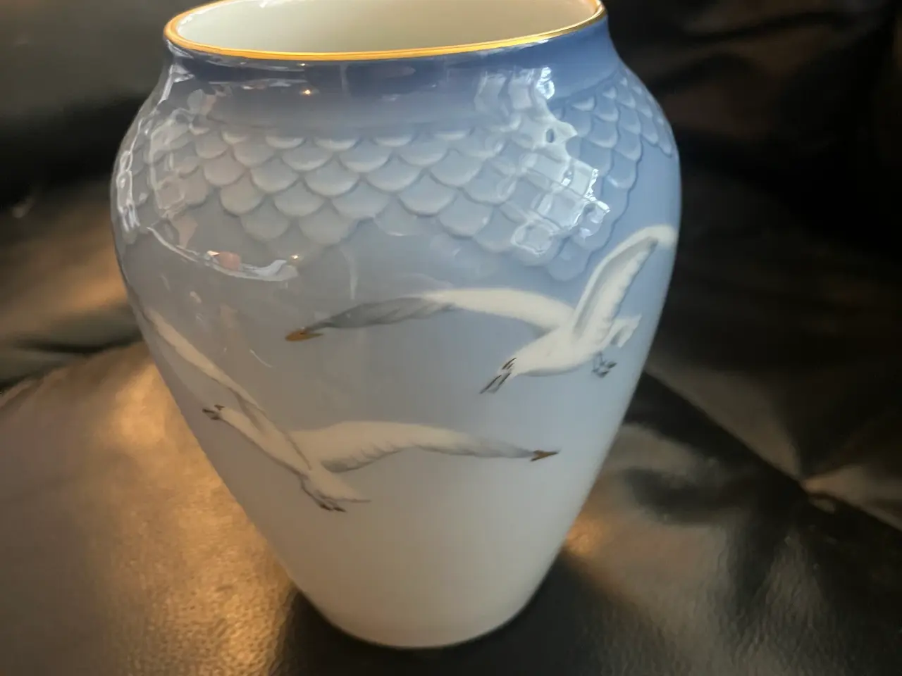 Billede 1 - Vase m. Guldkant fra mågestellet