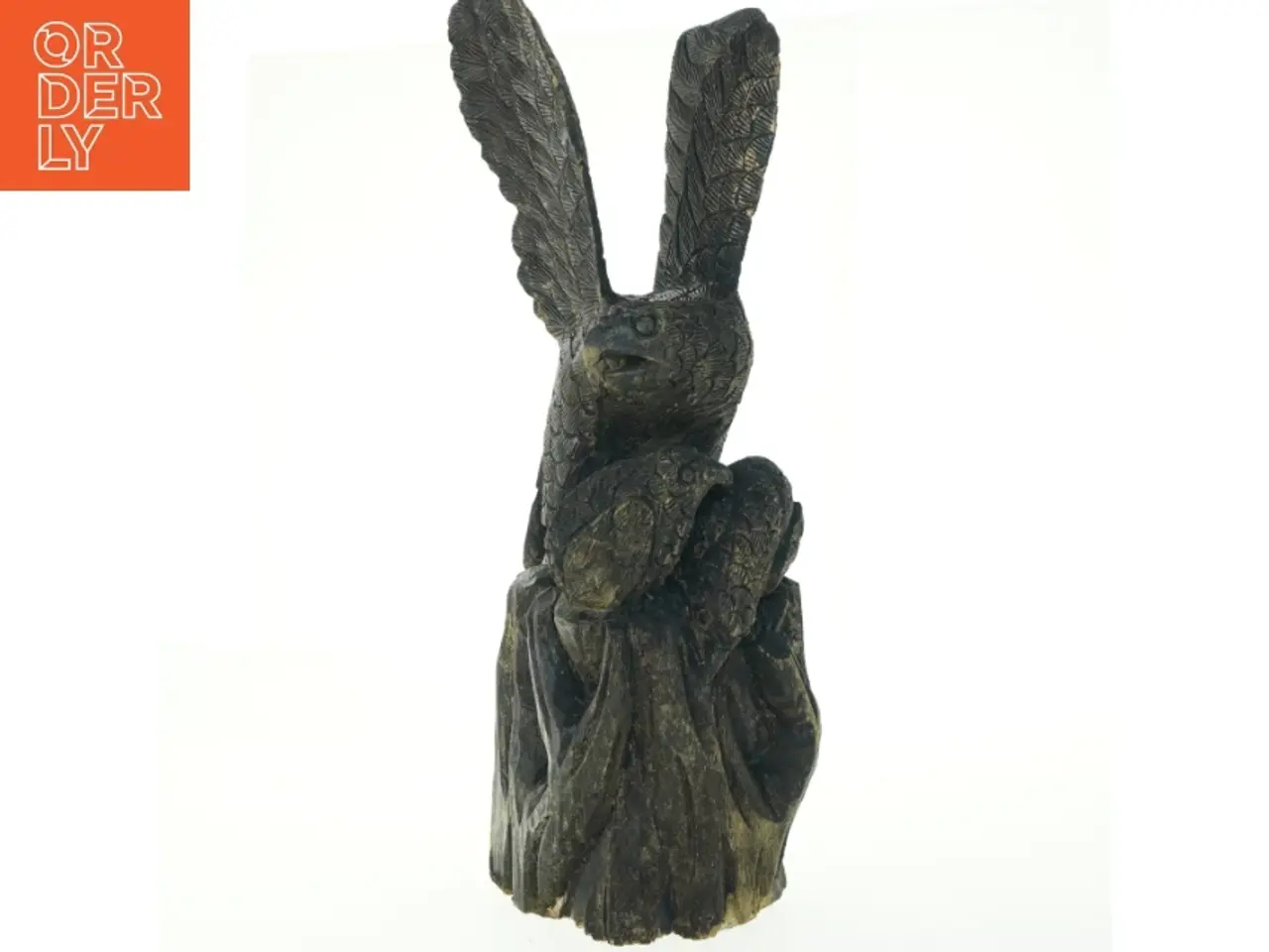 Billede 1 - Håndlavet Træskulptur af Ørne(str. 48 cm)