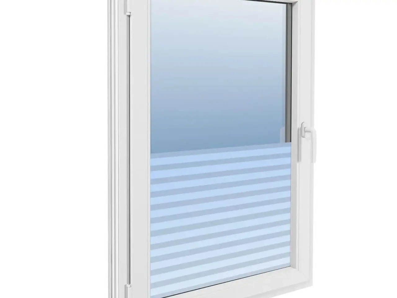 Billede 4 - Vinduesfolie 0,9x10 m stribet PVC matteret