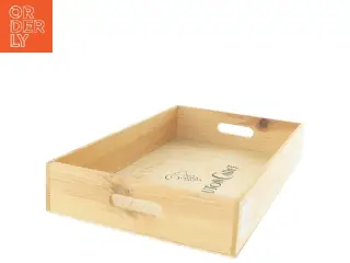 Træbakke med håndtag fra Mouton Cadet Rouge (str. 9x33x50 cm)