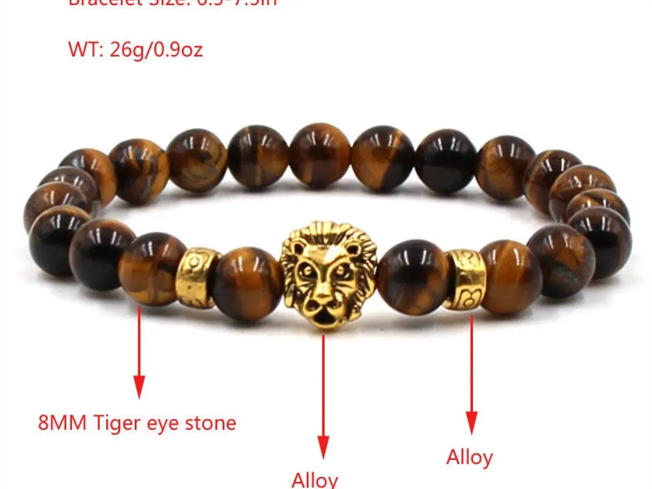Billede 2 - Tiger Eye armbånd. 8,10,12,14 mm's perler