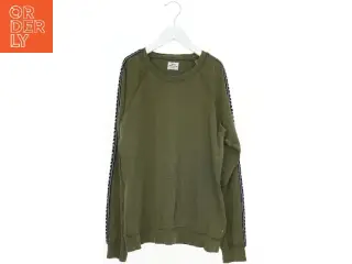 Casual grøn sweatshirt med stribe detaljer fra Mads Nørgaard (str. 164)