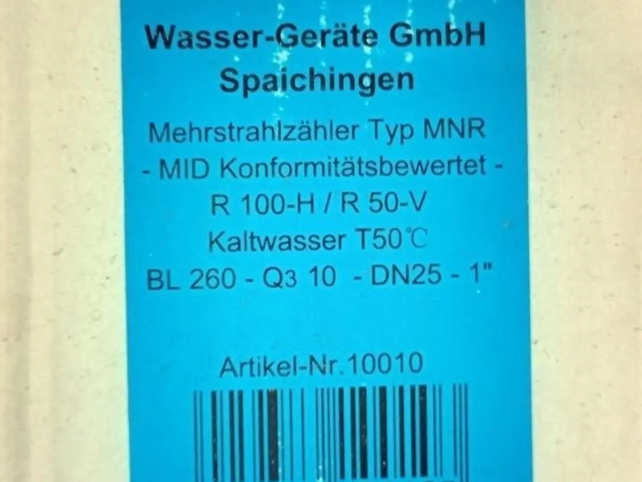 Billede 2 - WDV MOLLINE Mehrstrahlzähler MNR R100-H Multi-Jet