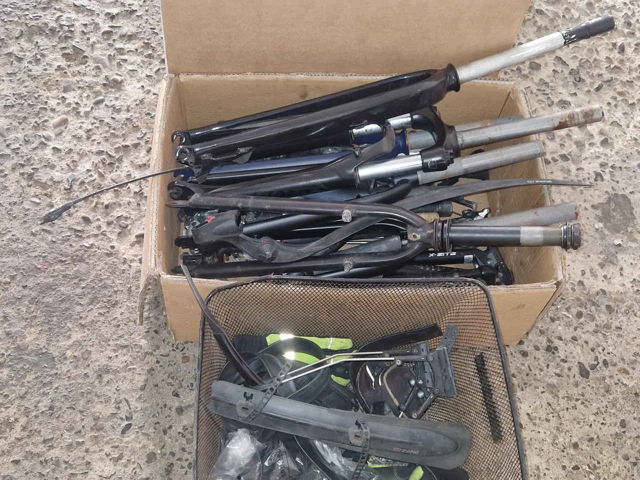 Billede 5 - Cykel parti - hjul dæk gear bremser mm.