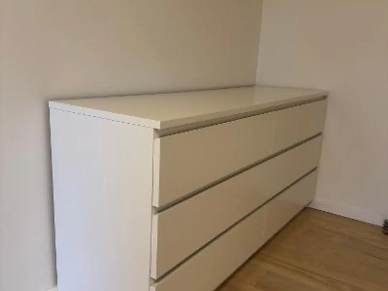 Billede 2 - IKEA MALM kommode – hvid – 6 skuffer – 160 cm