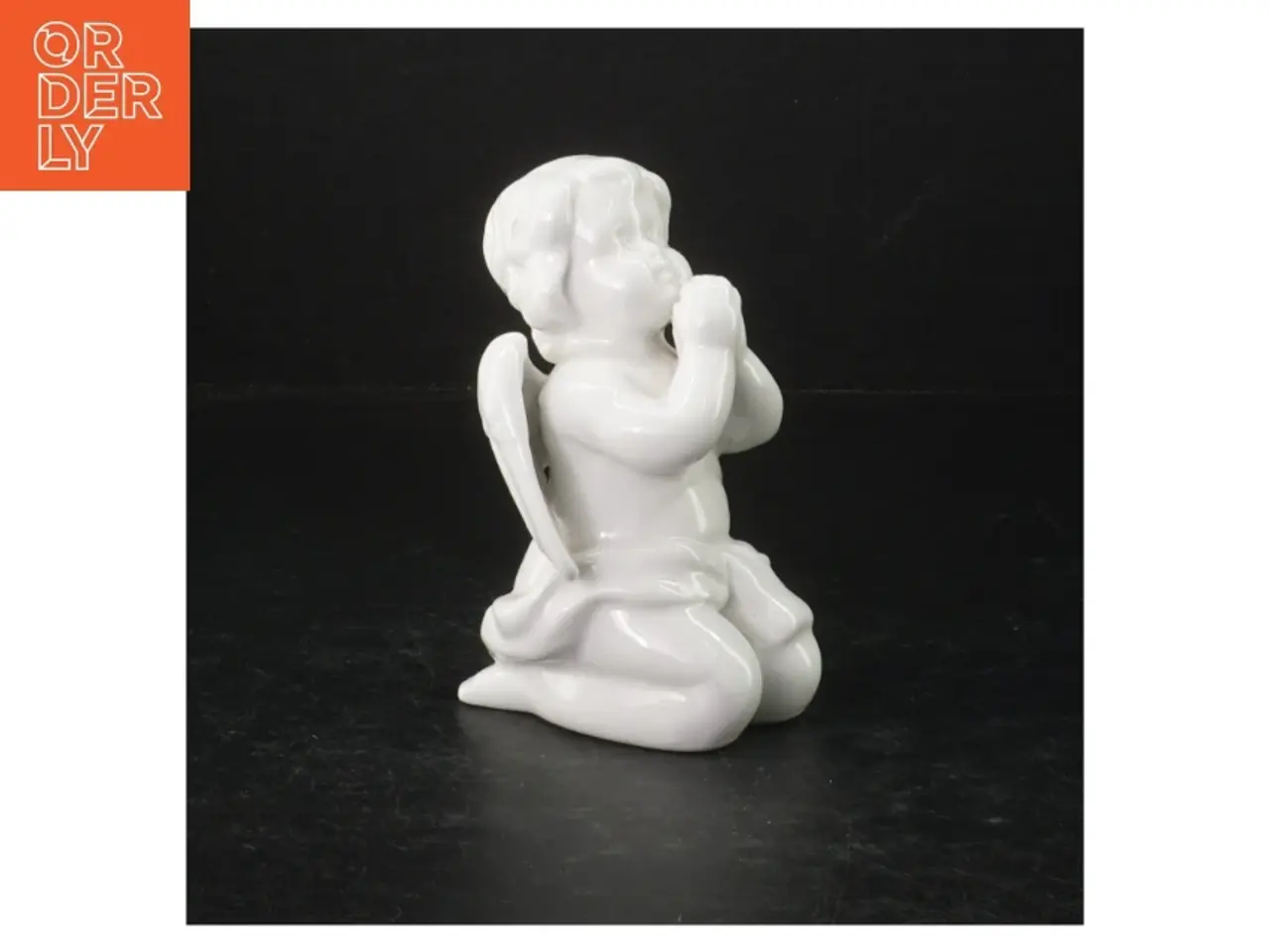 Billede 1 - Hvid porcelæns engel (str. 13 cm)
