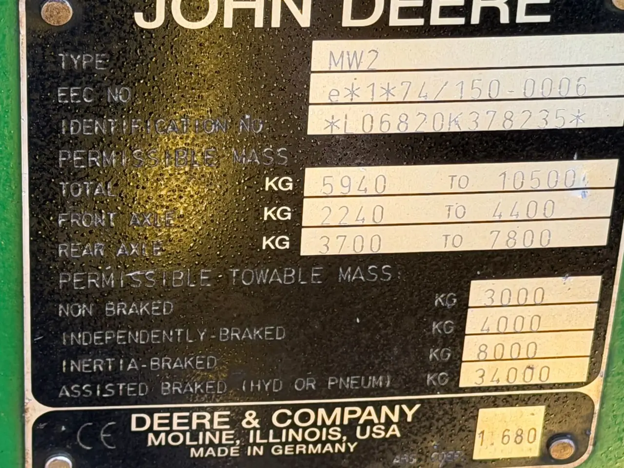 Billede 14 - John Deere 6820 Rigtigt fin 135 HK traktor