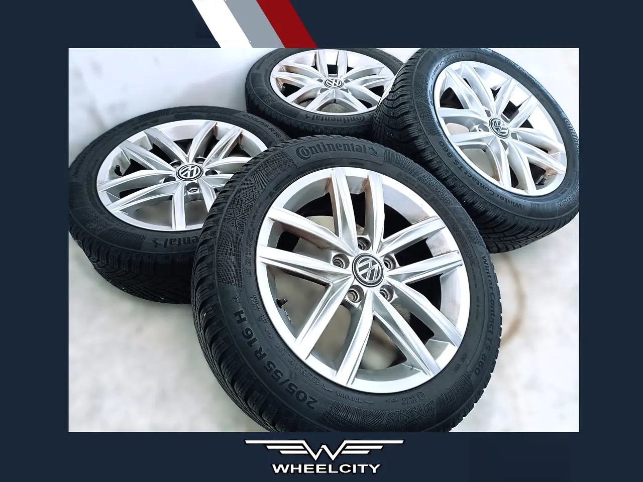 Billede 1 - 5x112 16" ET45 nav 57,1ø AUDI/SEAT/VW vinterdæk