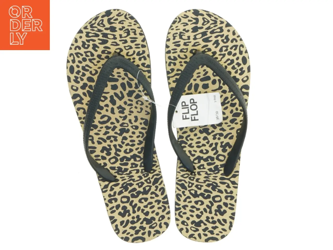 Billede 1 - Leopard flip flop sandaler størrelse 38 (str. 38 )