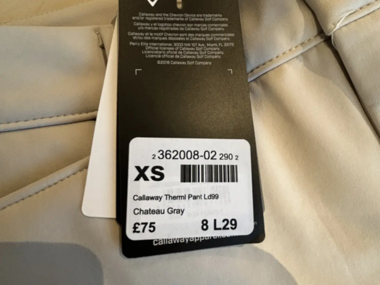 Billede 8 - Callaway Dame golfbukser str 38 - varme 
