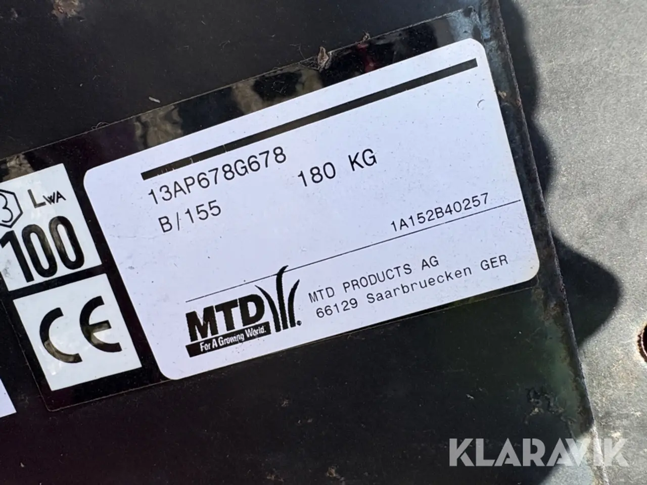 Billede 5 - Græsslåmaskine MTD B/155