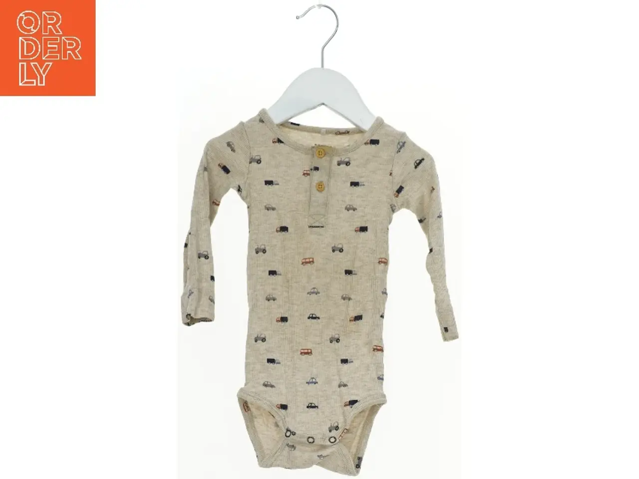 Billede 1 - Langærmet bodystocking med biltrykning fra Name It (str. 80)