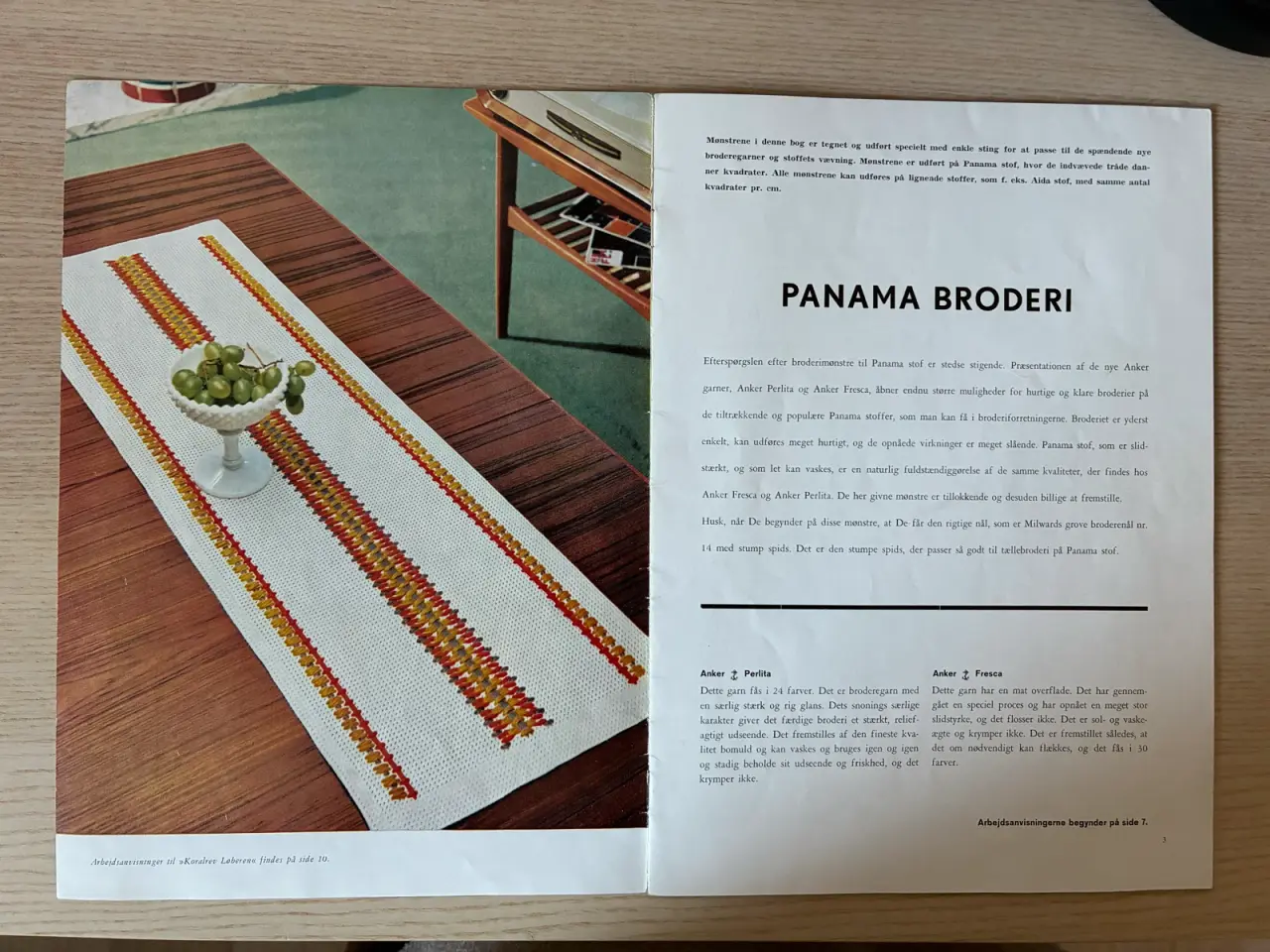 Billede 3 - Panama broderi - Anker broderibog nr. 707