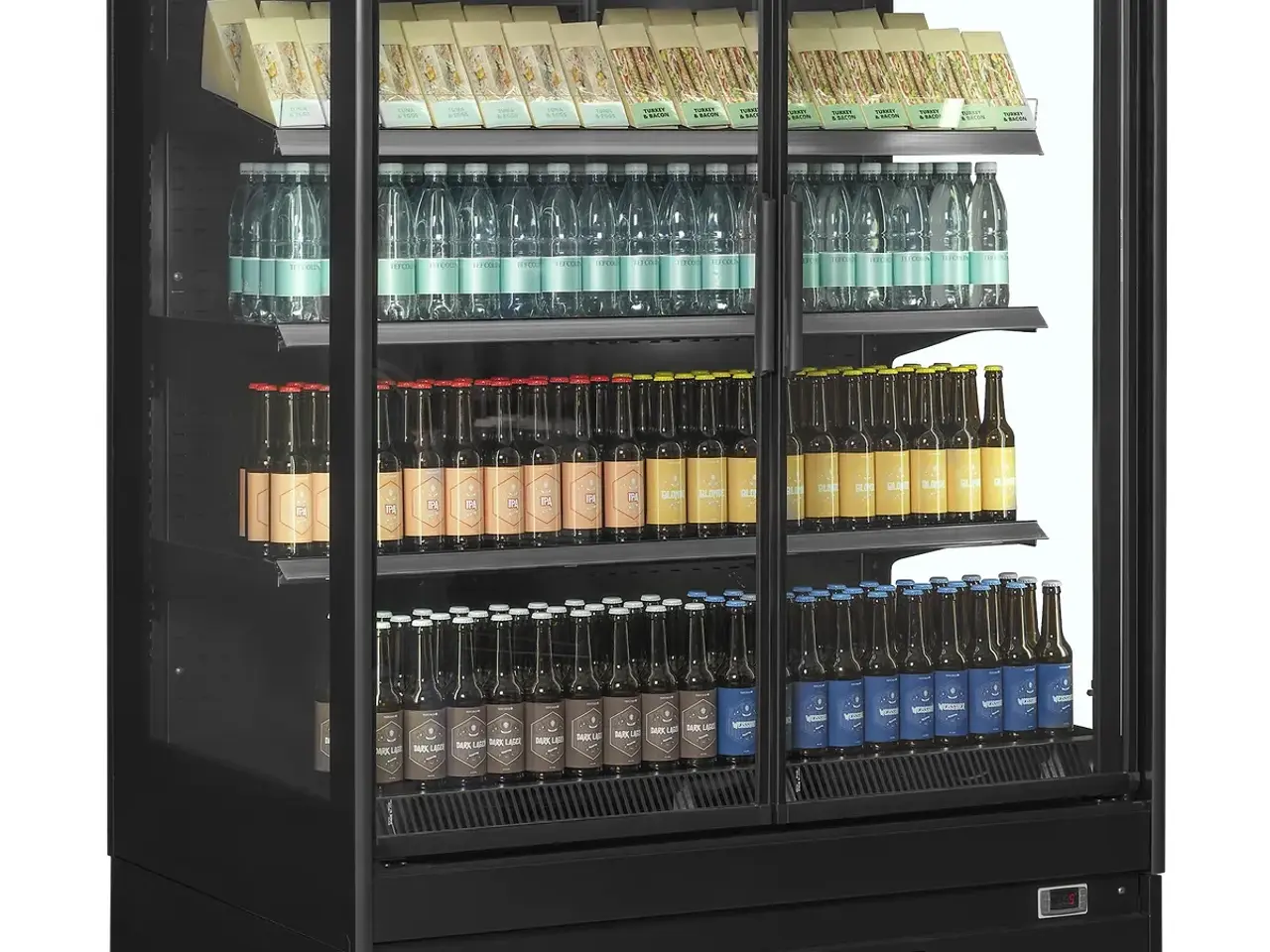 Billede 3 - Tefcold Multideck køler med glasdøre – EXTRA1250CD