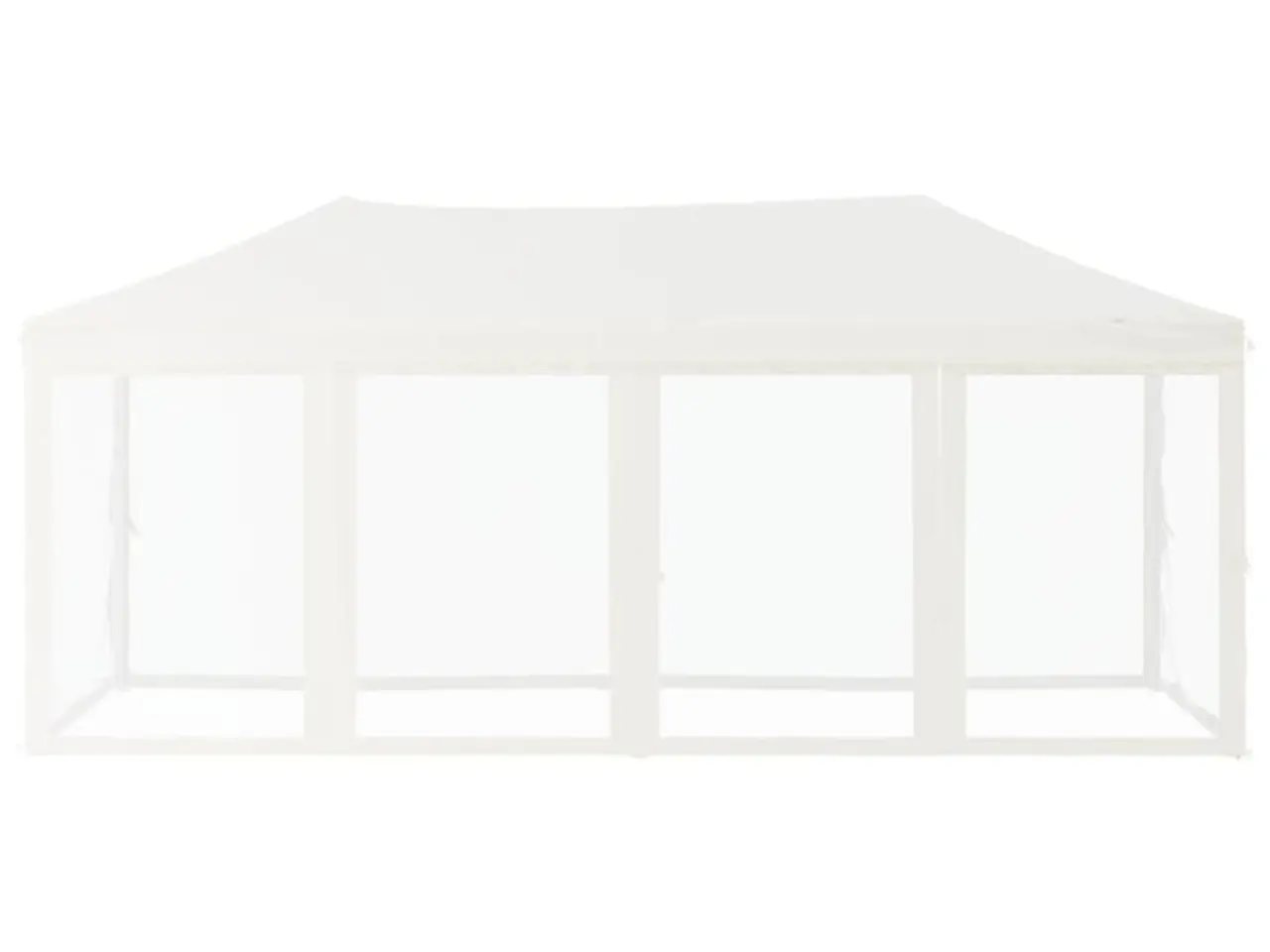 Billede 3 - Foldbart festtelt med sidevægge 3×6 m - hvid pavillon