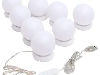 Lampesæt til spejl 8 LED-lamper varm hvid og kold hvid