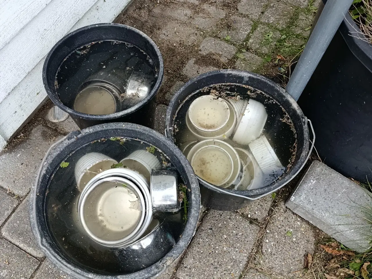 Billede 1 - Foder skåle 3 spande