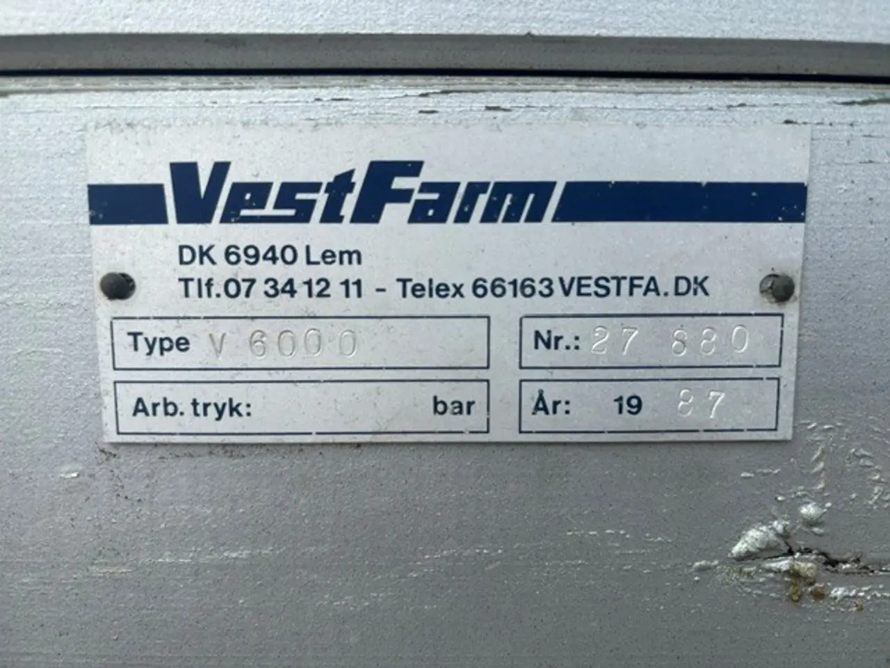 Billede 5 - Vestfarm 6 tons tipvogn
