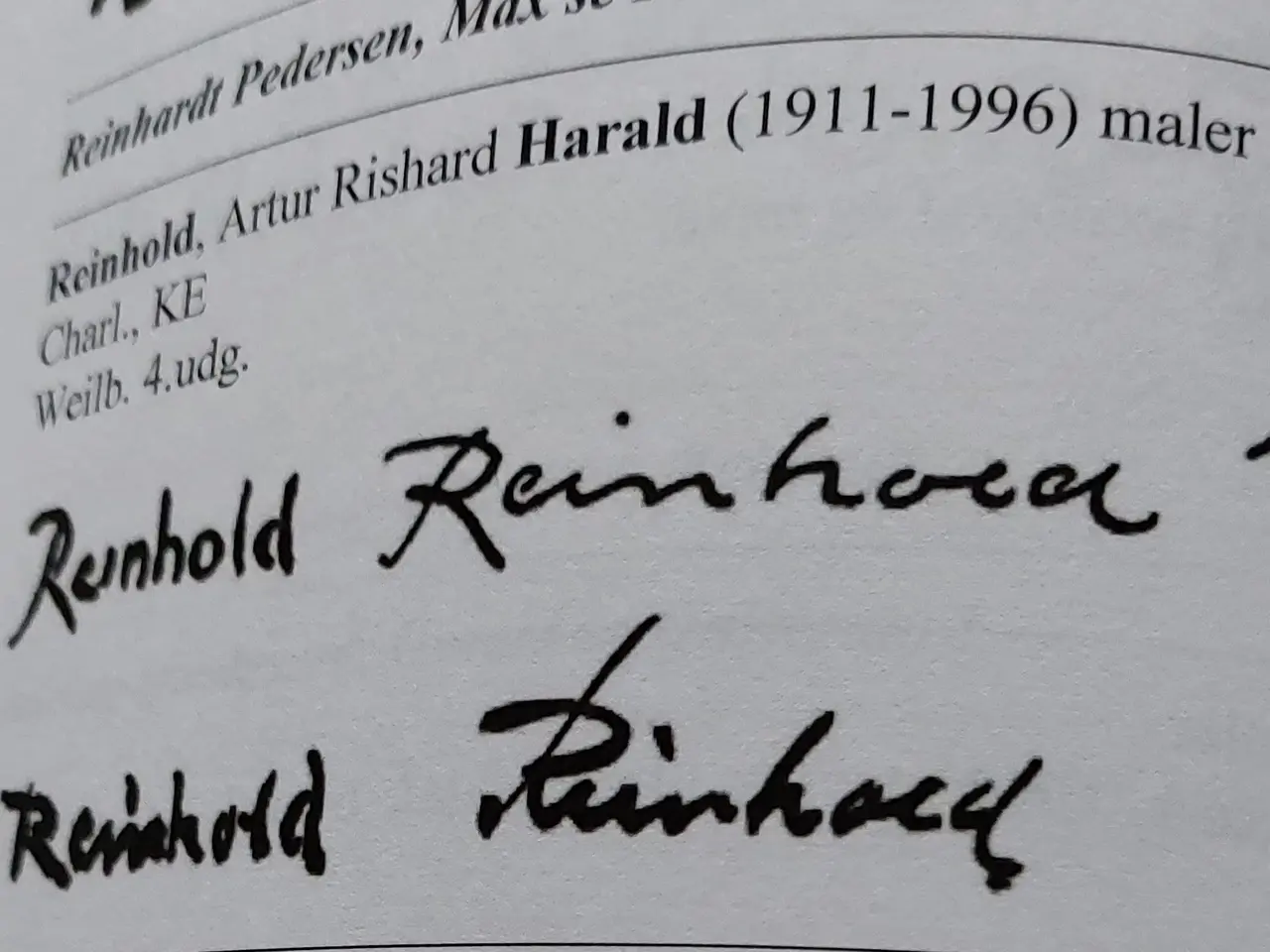 Billede 5 - HARALD REINHOLD - ( 1911 - 1996 )- oliemaleri