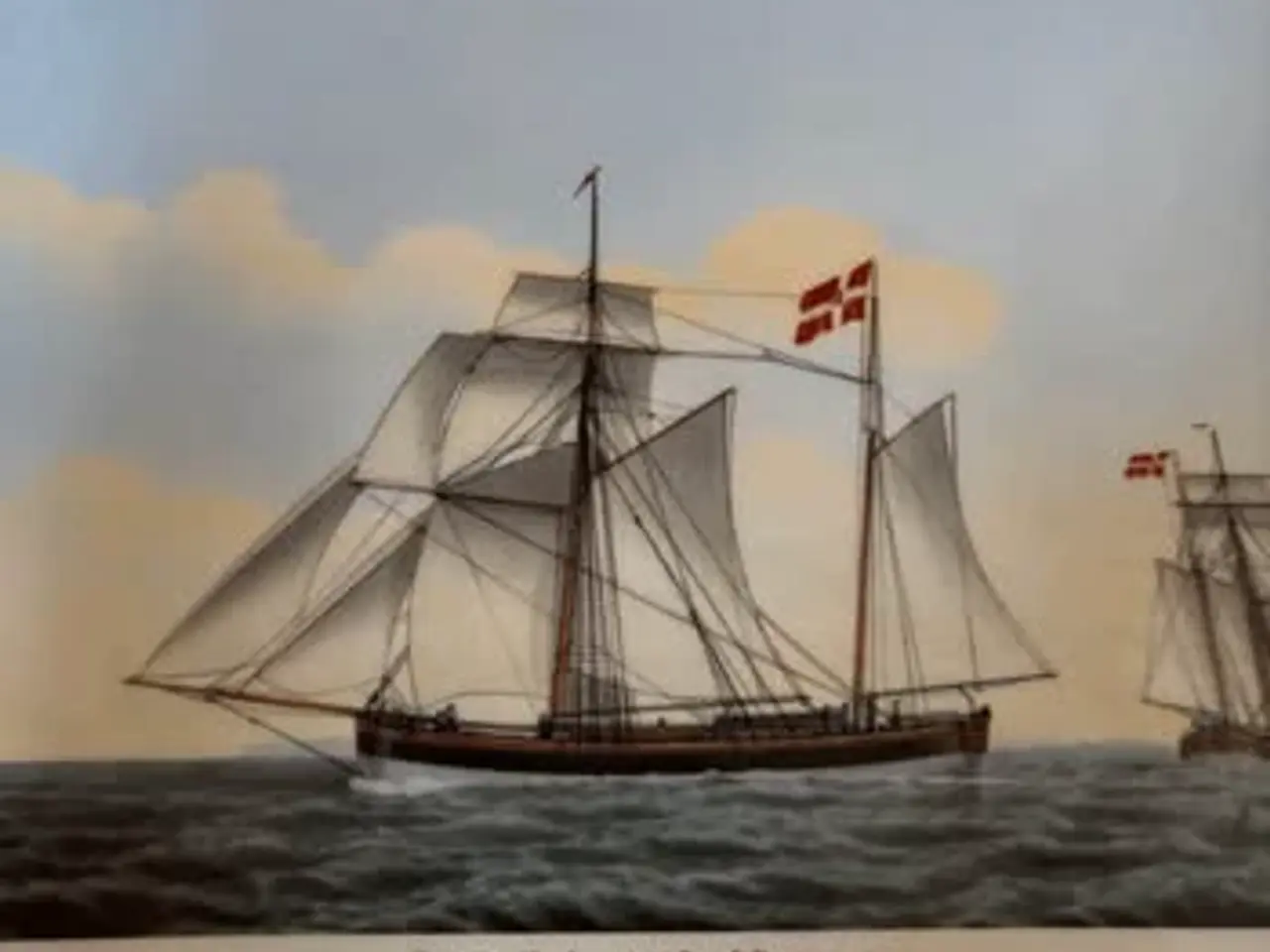 Billede 4 - B og g porselæns maleri skibe