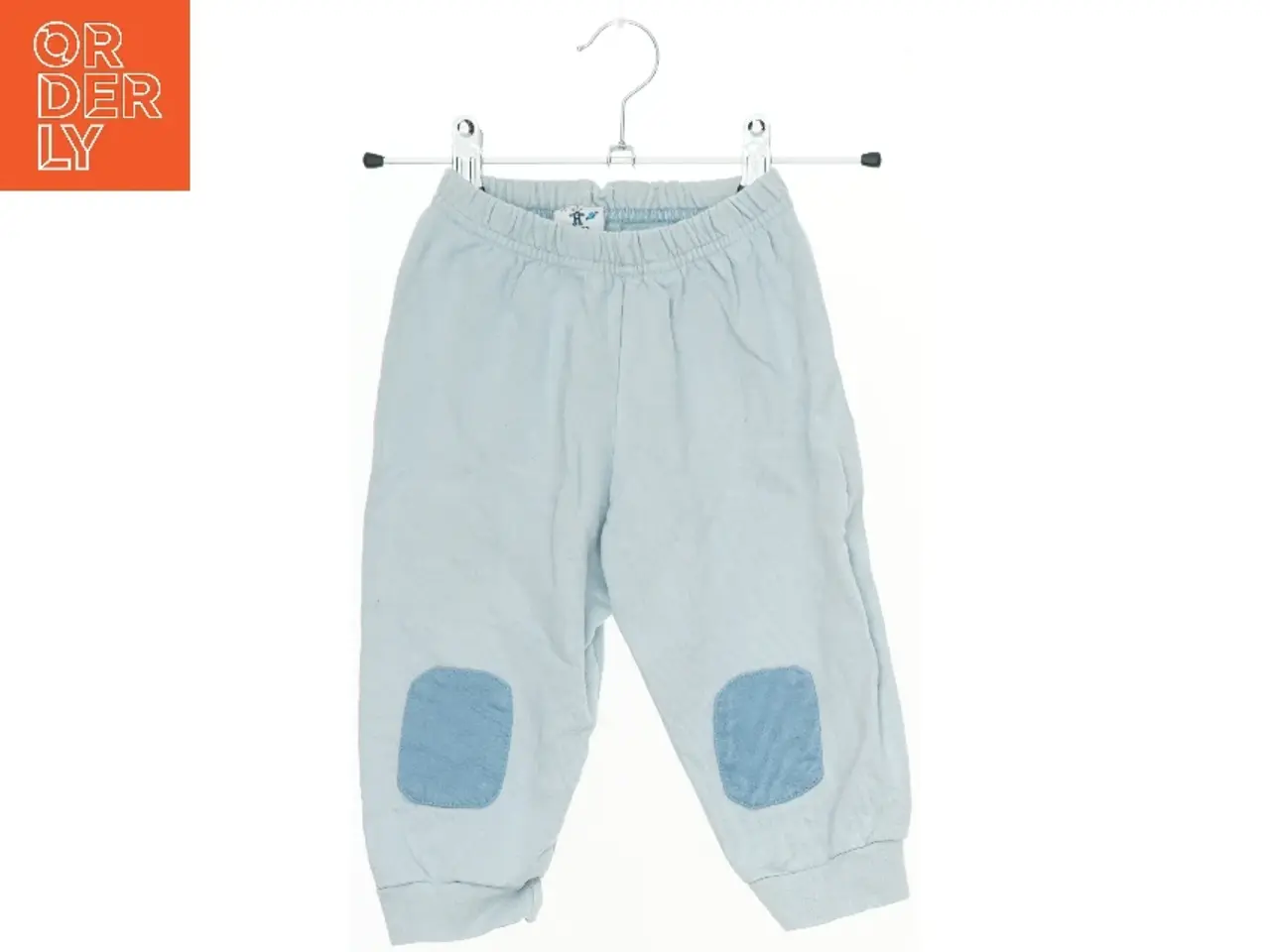 Billede 1 - Baby blå bukser med lapper (str. 80)