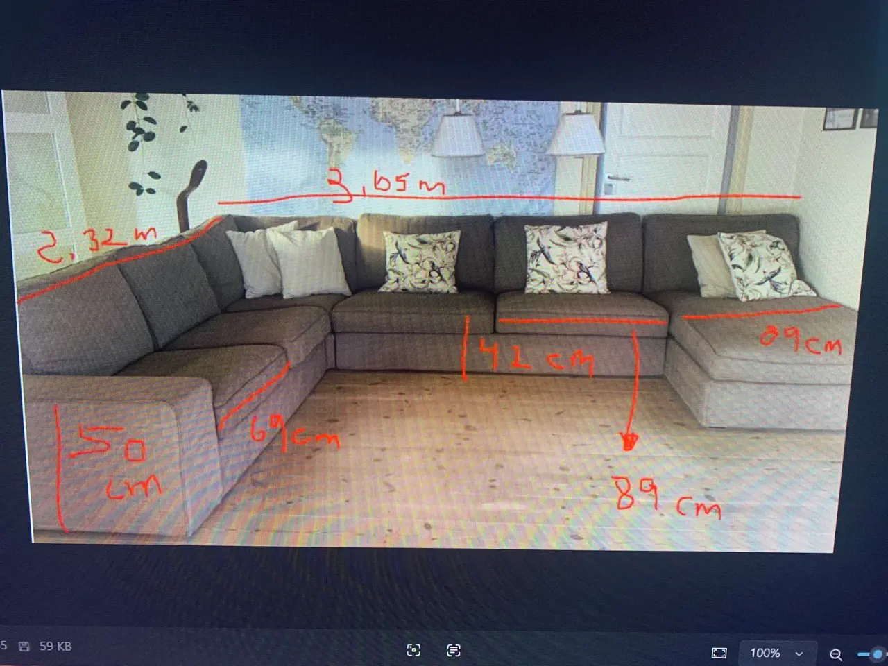 Billede 5 - Sofa/chaiselong