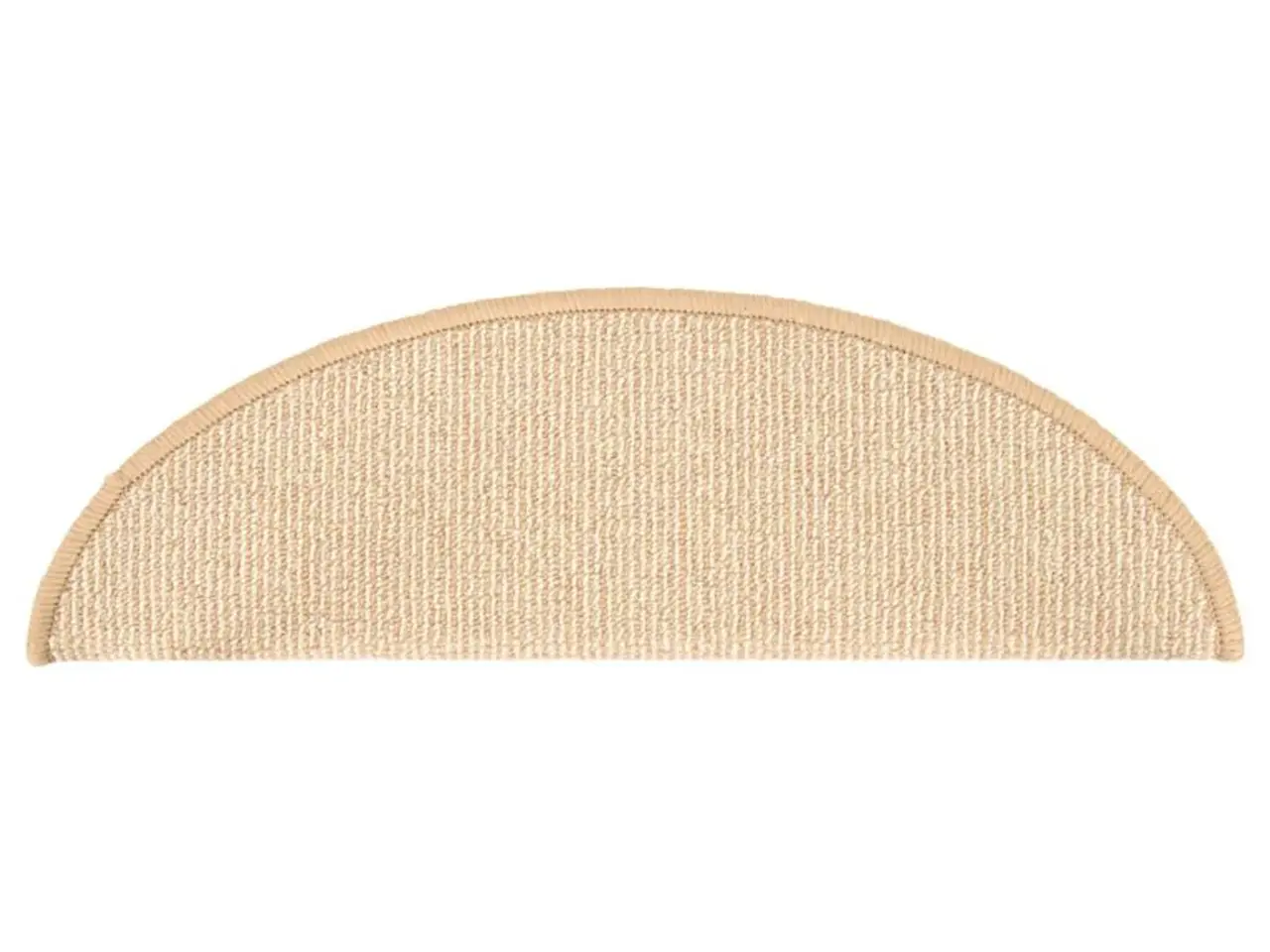 Billede 5 - Trappemåtter 15 stk. 56x17x3 cm cremefarvede halvrund