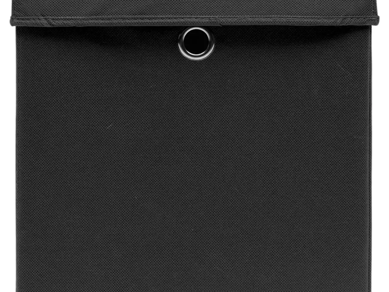 Billede 5 - Opbevaringskasser med låg - 10 stk., 28 × 28 × 28 cm, sort