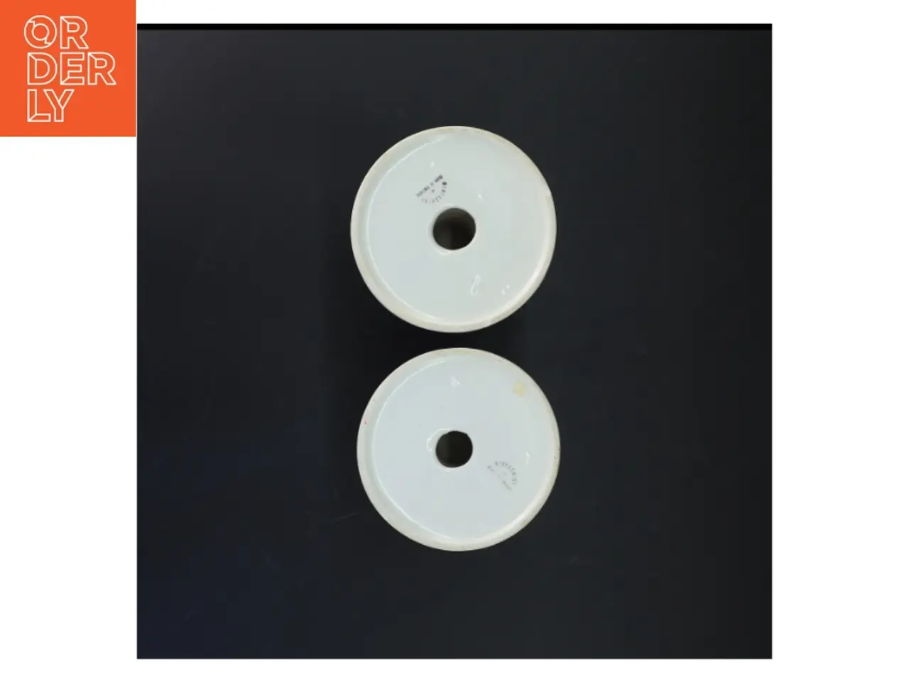 Billede 3 - Keramiske lysestager (str. 14 cm. 2 styk)