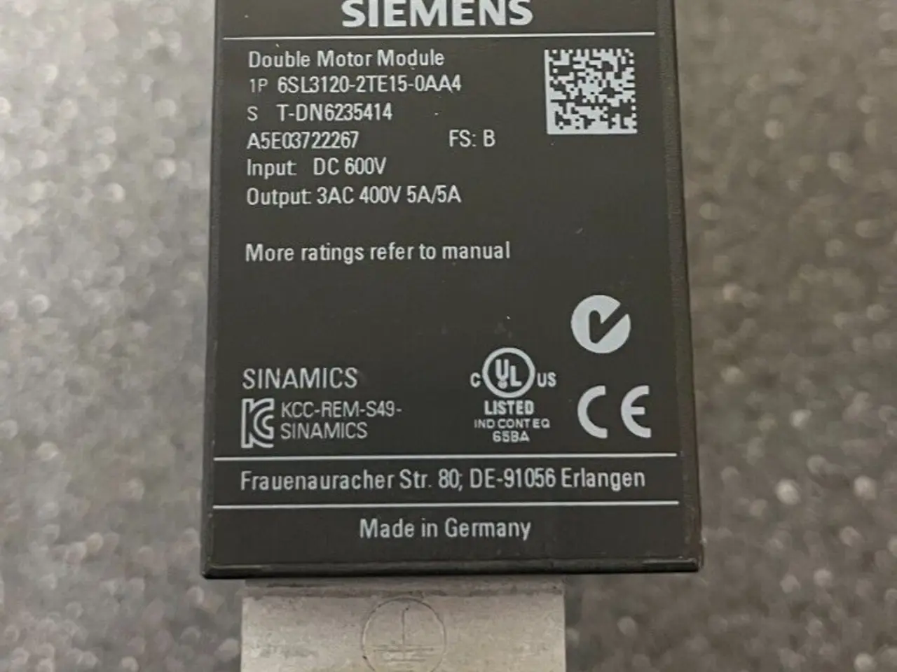 Billede 2 - Siemens Sinamics Double Motor modul –