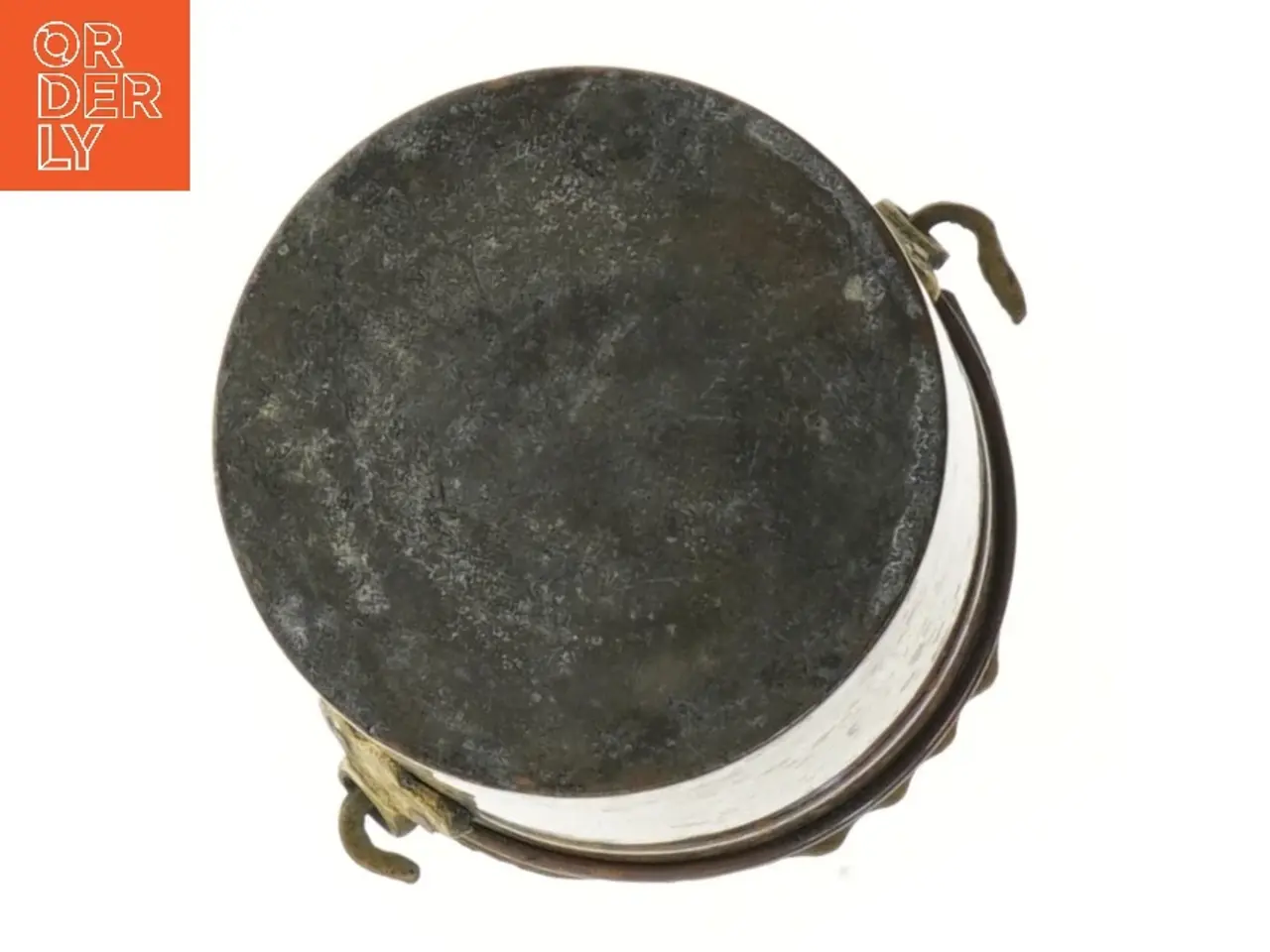 Billede 2 - Gammel kobbergryde (str. Ø 11,5 cm længde 9,5 cm)