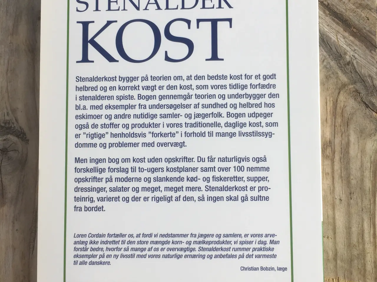 Billede 2 - Stenalderkost , Loren Cordain, emne: mad og vin