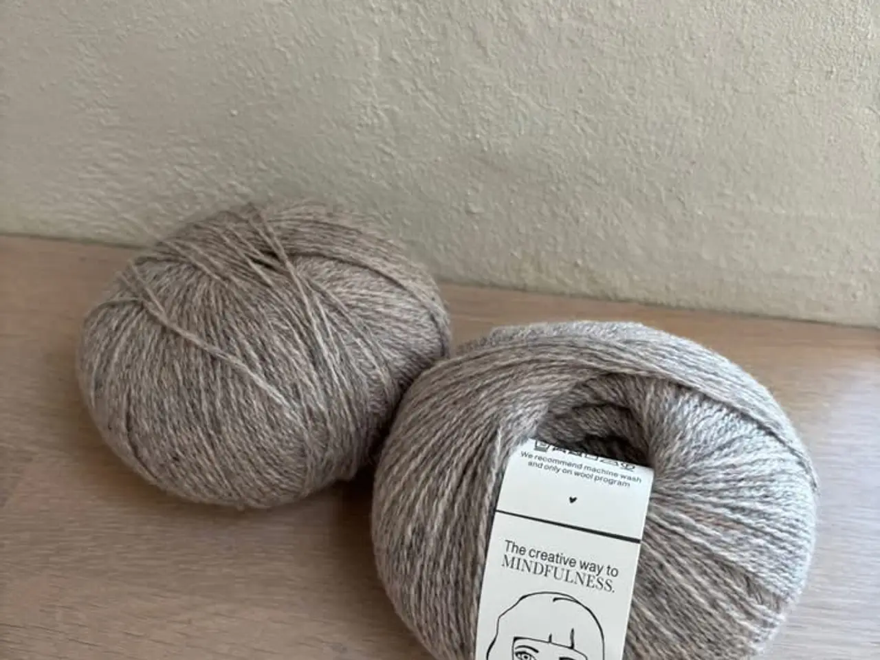 Billede 2 - Fraya Mindful garn 100% uld beige
