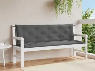 Hynde til havebænk 150x(50+50)x7 cm oxfordstof antracitgrå