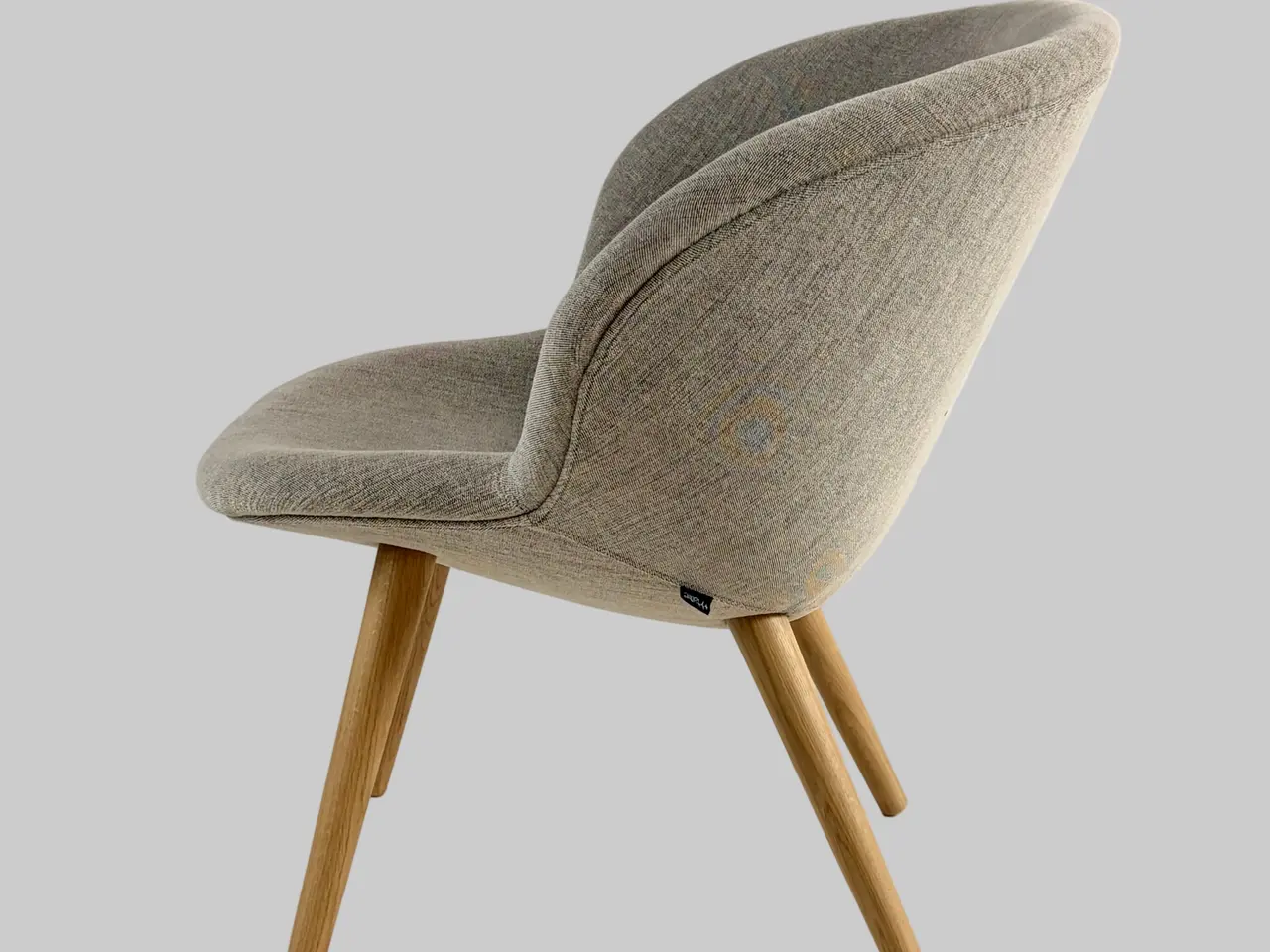 Billede 4 - +HALLE Capri Loungestol – Lys Beige/Eg Stel