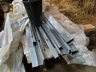 Stållægter, gips m.m