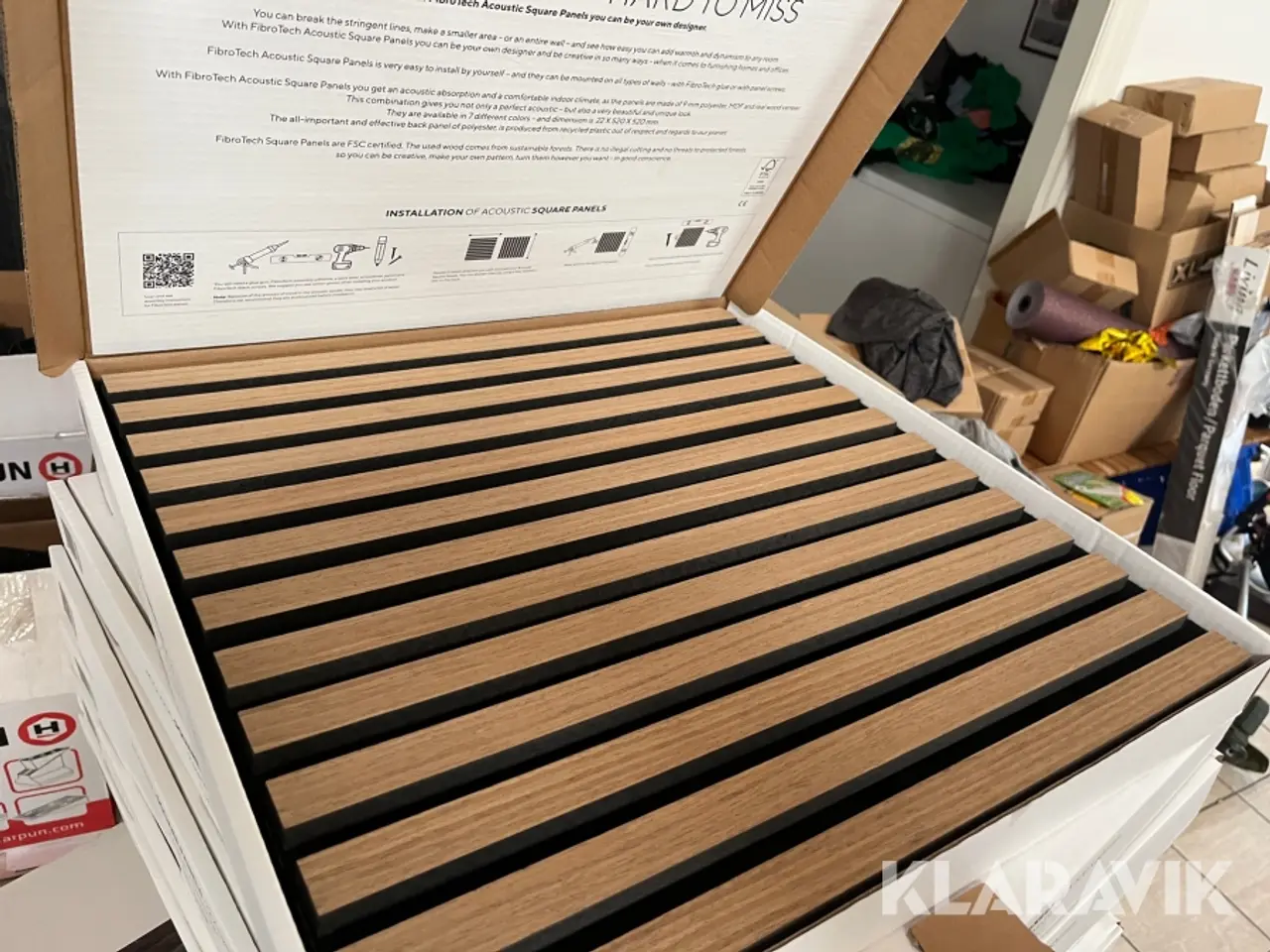 Billede 2 - Akustikpaneler Fibrotech Oiled Oak 80 styk