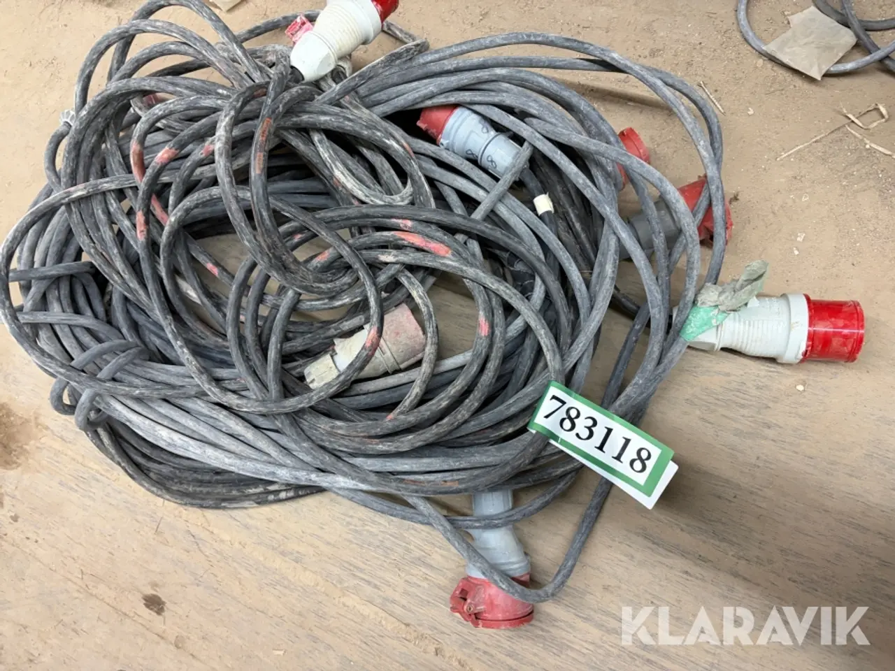 Billede 1 - Kabler Blandet Fabrikat CEE 16A 380 V 6 styk.