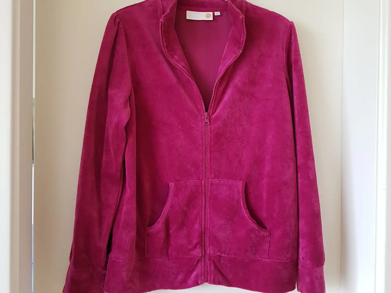 Billede 1 - Cardigan, lilla velour, flot
