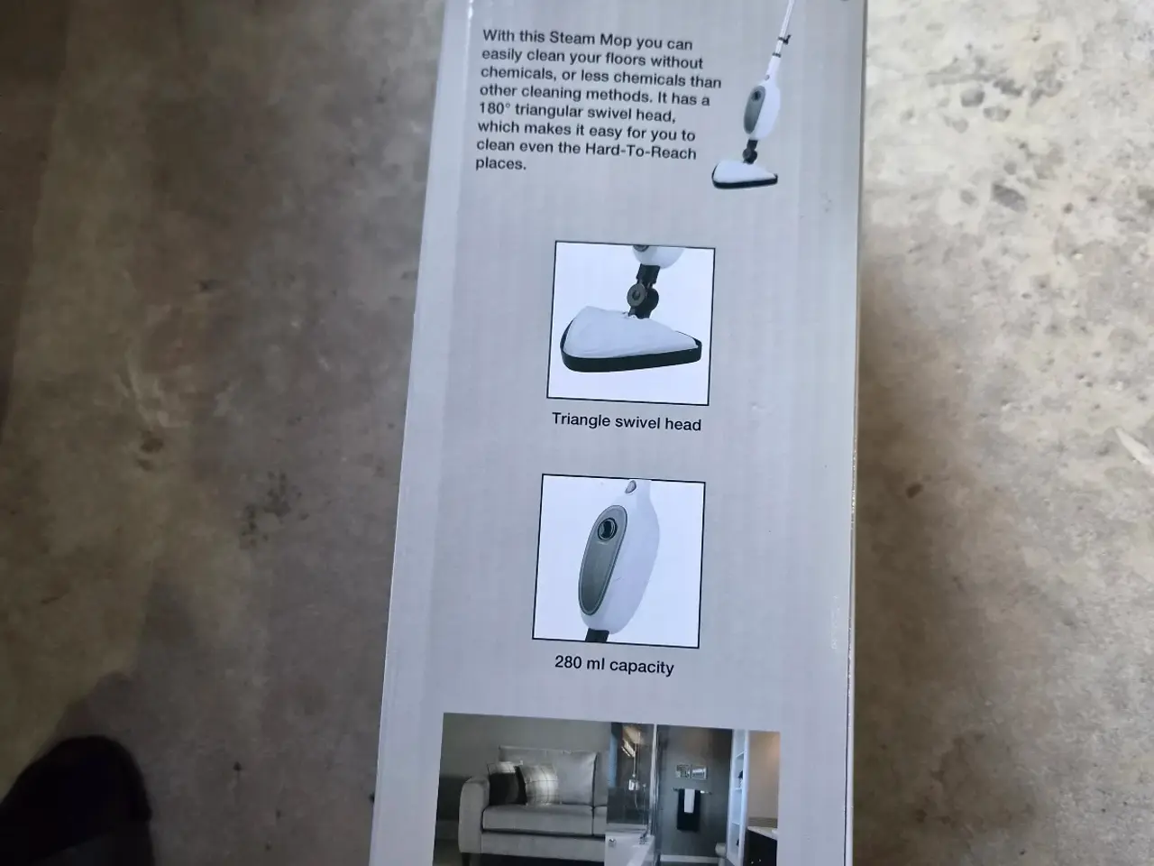 Billede 2 - Helt ny 1300W Dampmoppe (Steam Mop) – Uåbnet i kas