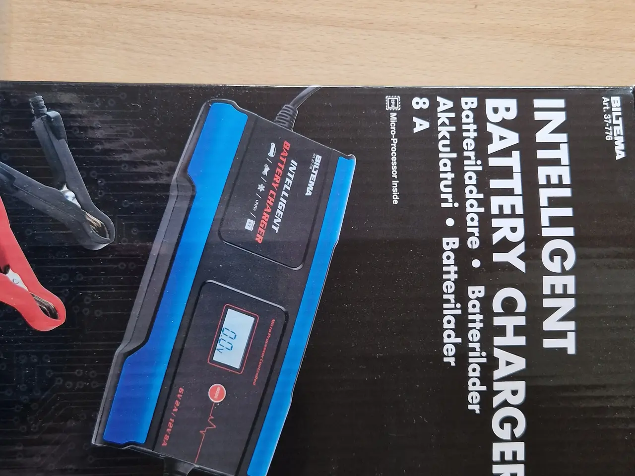Billede 3 - Bilbatteri 12 V/60ah og intelligent lader