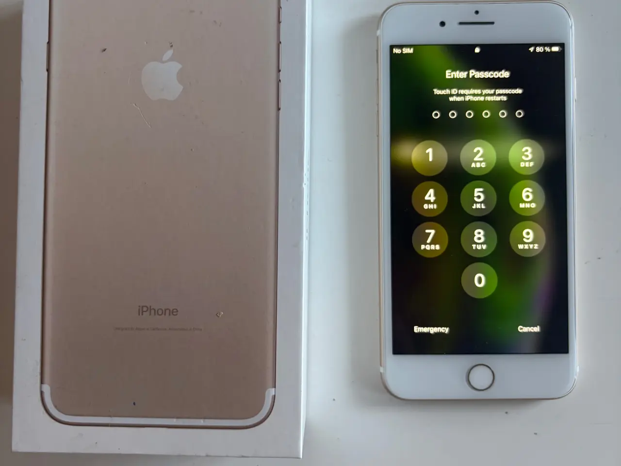 Billede 1 - Apple iPhone 7 Plus 256 GB - farve guld og hvid