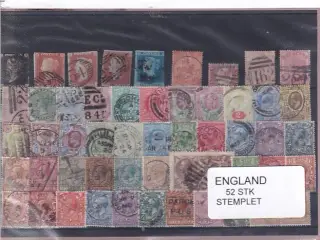 England - 52 Stk. - Stemplet