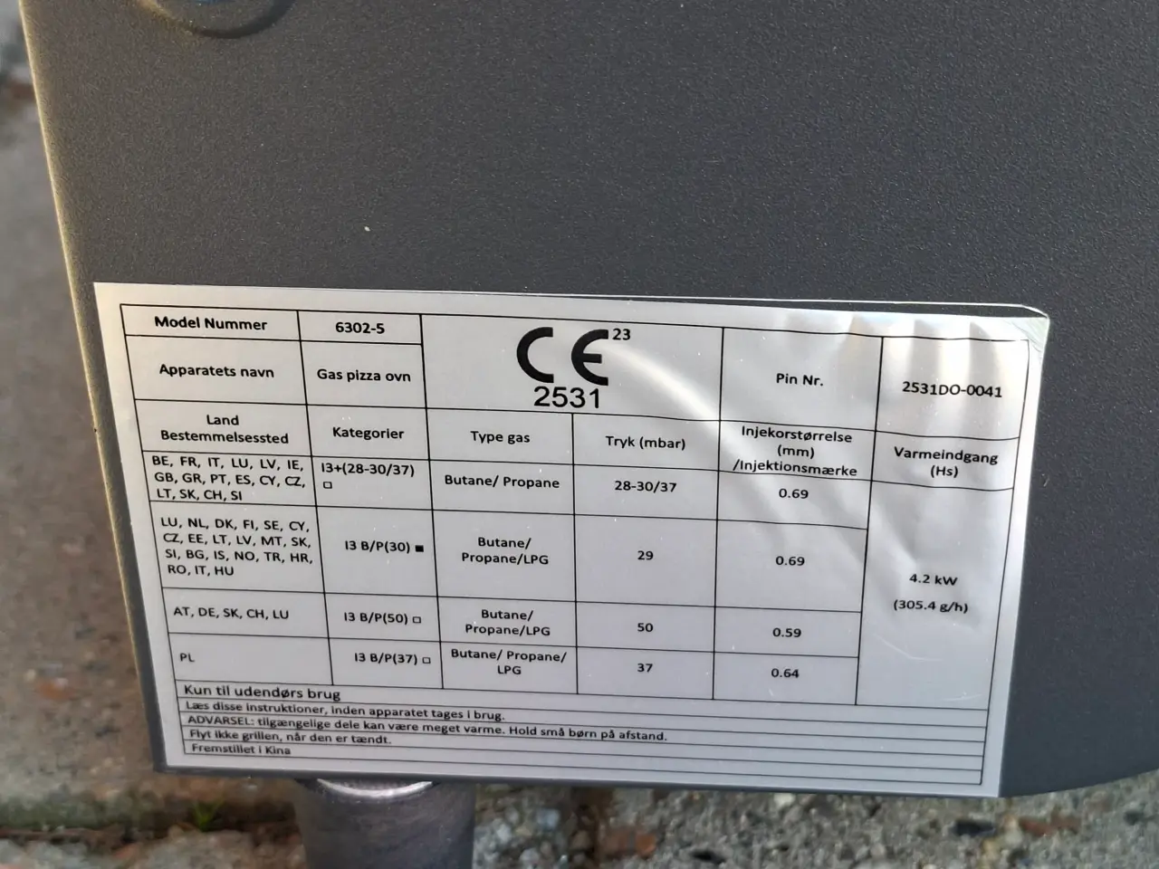 Billede 3 - Pizzaovn bordmodel til gas