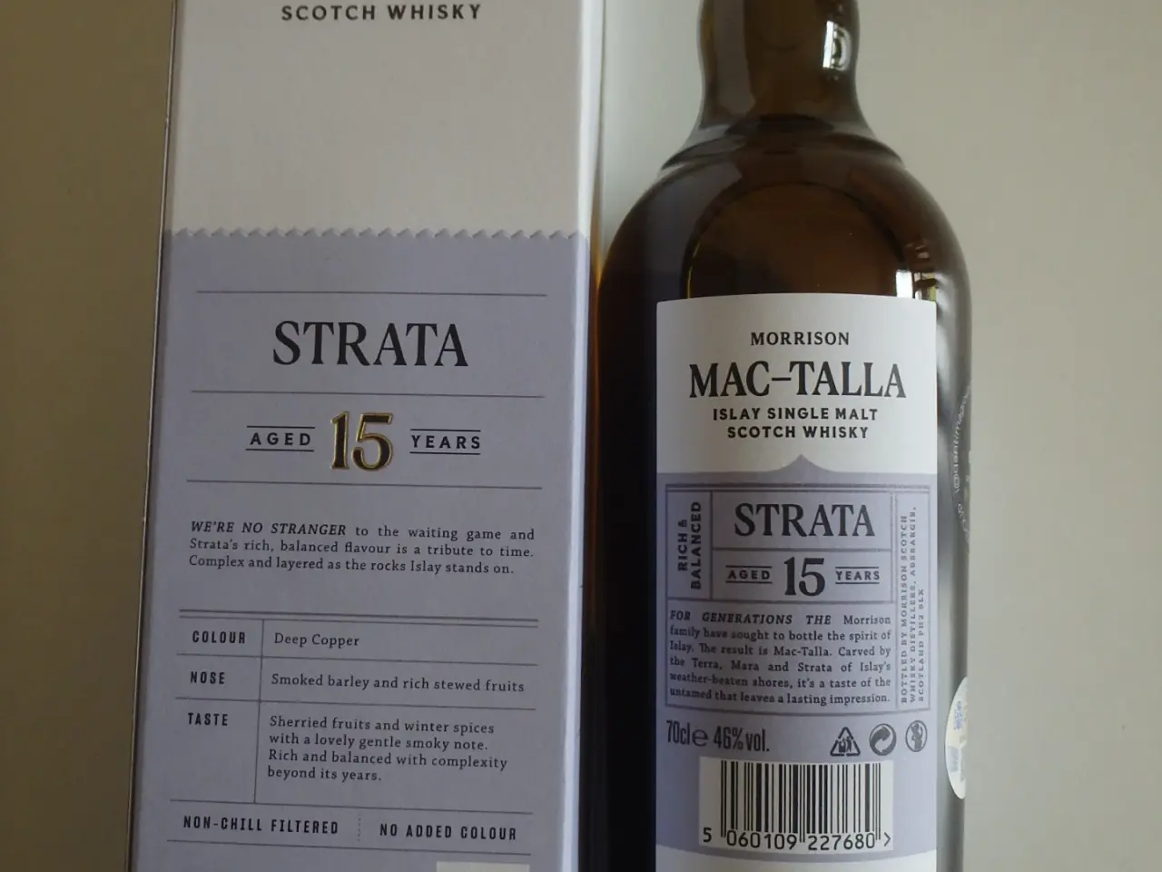 Billede 3 - Mac-Talla Strata 15 år Single Islay Malt Whisky 70
