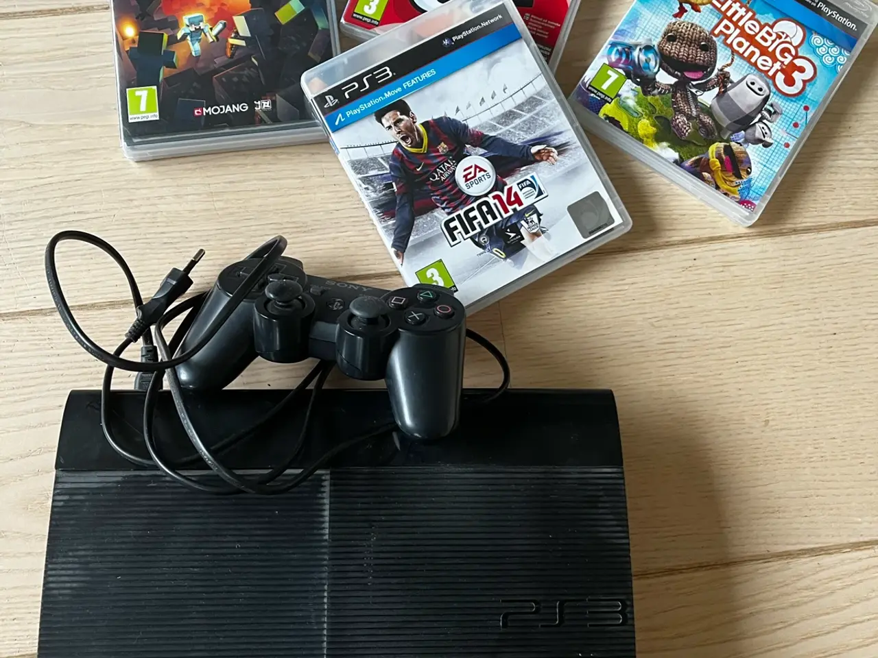 Billede 1 - Sony PlayStation 3 konsol med spil