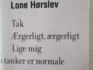 Fire samlinger tak ærgerligt, Lone Hørslev