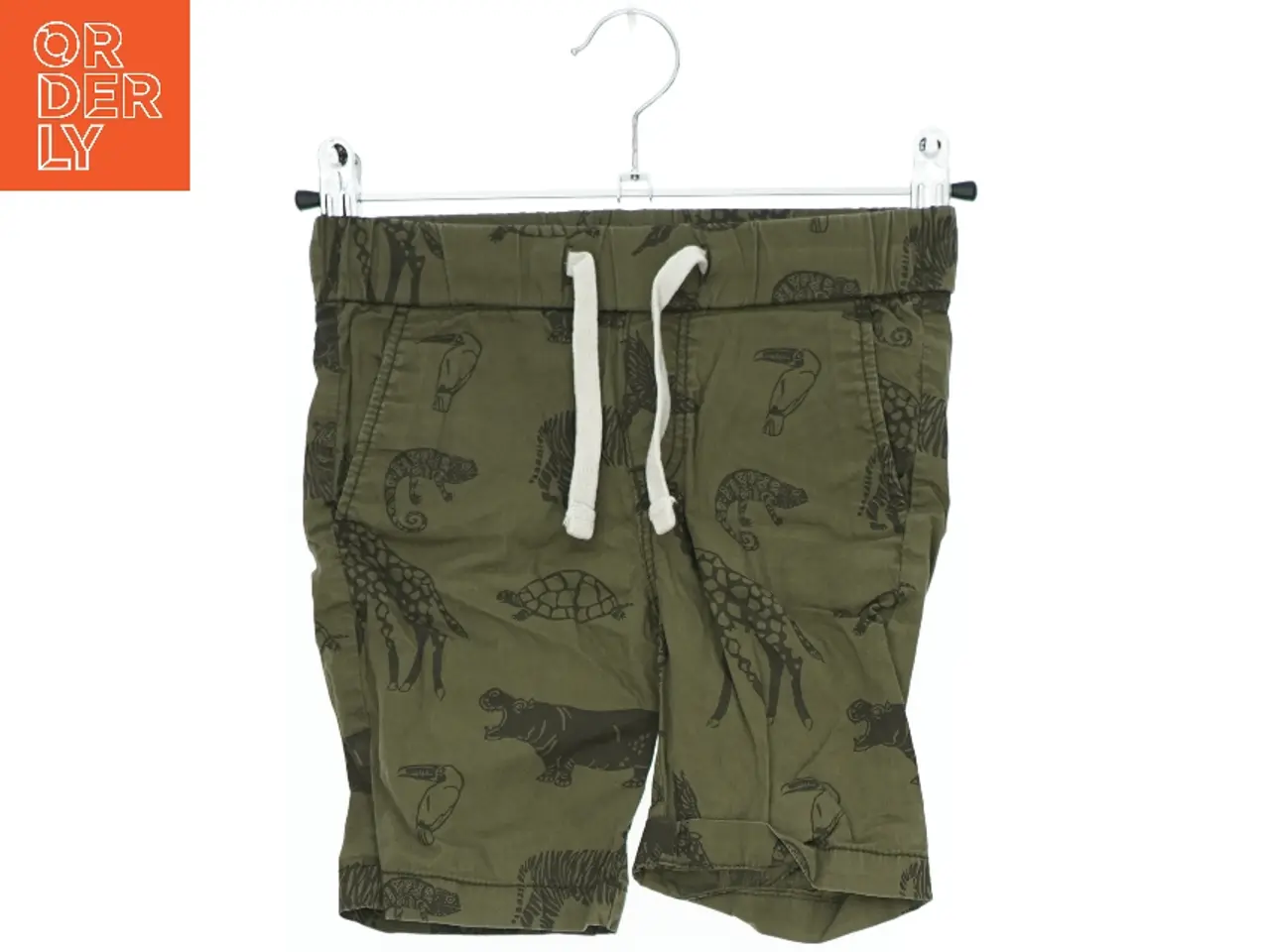 Billede 1 - Grønne shorts med dyremotiv fra H&M (str. 98)