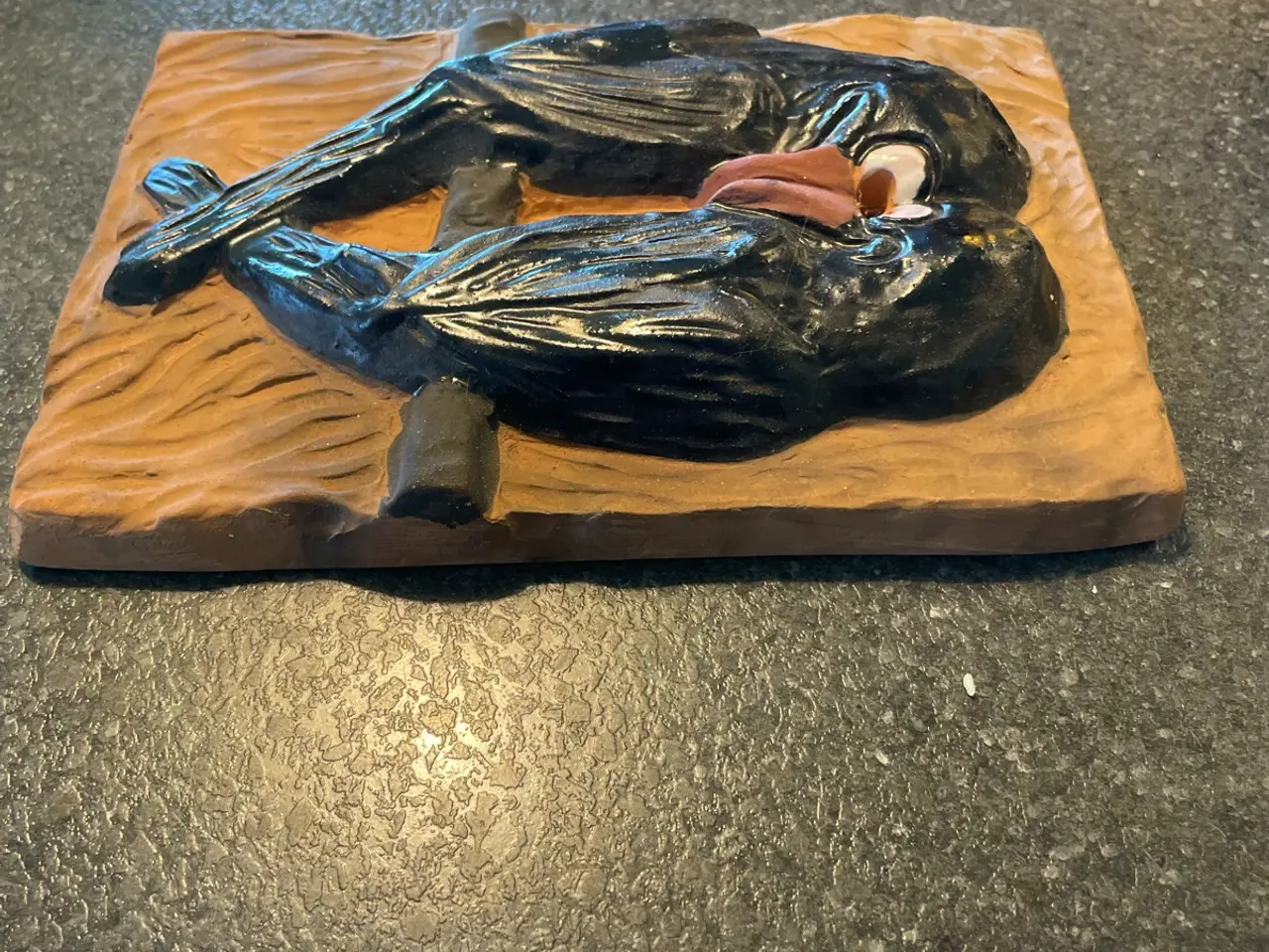 Billede 4 - Relief med 2 fugle af Henning Knudsen